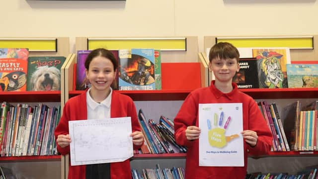 Nadia and Sunny of Midhurst Primary School were enthusiastic about their Five Ways to Wellbeing session at school