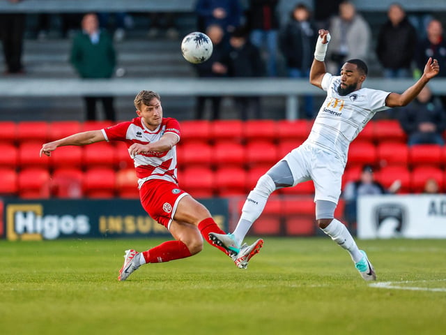 Action from Eastbourne Borough's visit to Weston-super-Mare in National League South