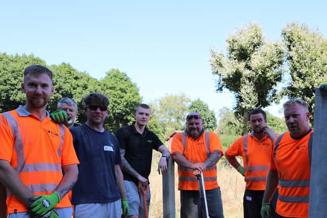 Rail volunteers helping out at Chailey Heritage Foundation