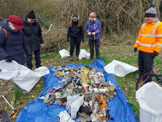 Ouse and Adur Rivers Trust thanked the volunteers for their hard work at the Scrase Valley Nature Reserve clean-up on Tuesday, February 28.