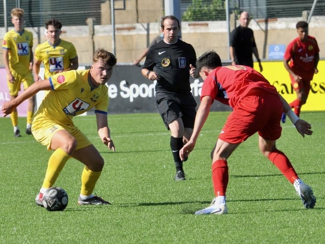 Lancing beat Newhaven 3-1 at Culver Road. Photographer Stephen Goodger caught the action