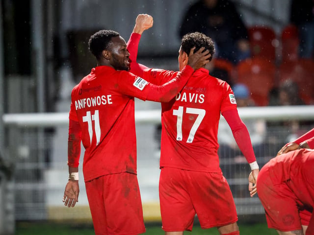 Action from Eastbourne Borough's brilliant 5-2 win away at Dover Athletic in the National League South