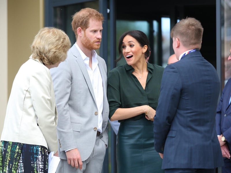 DM18100335a.jpg. Harry and Meghan, the Duke and Duchess of Sussex, open the University of Chichester's Tech Park. Photo by Derek Martin Photography