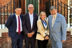 Martin McCabe (Labour Group Leader), Ian Davey (Green Party Leader), Donna Johnson (Local Alliance, Selsey and Chair of West Sussex County Council), Jay Mercer (Leader of West Sussex County Council and the Liberal Democrat Group)