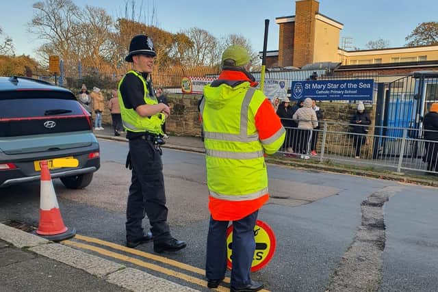 Police carry out patrols outside Hastings primary school to target ...