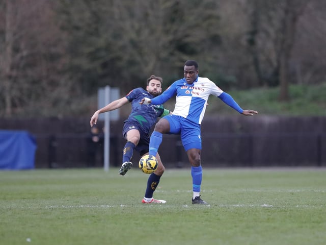 Horsham FC in action at Hornchurch in the Isthmian premier division