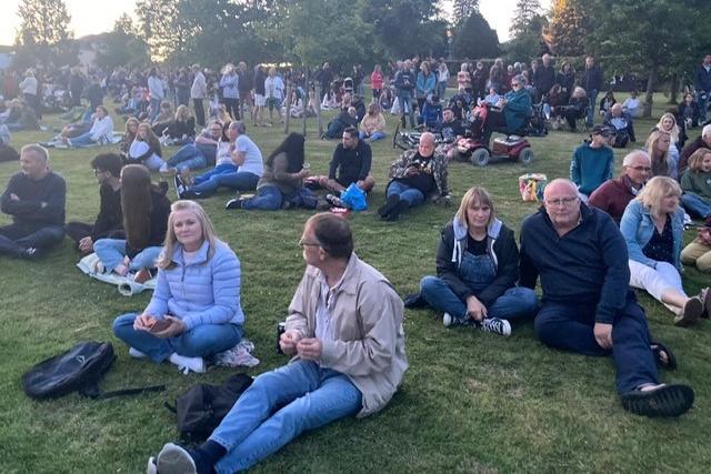 The beacon lighting and fireworks display took place in Victoria Park, Haywards Heath, on Thursday, June 2