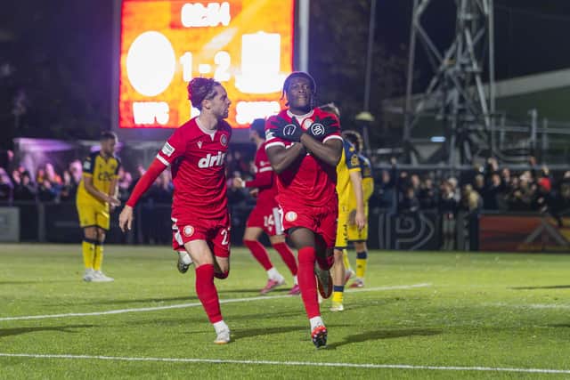 Goal celebrations under the Woodside lights | Jay Wrighte