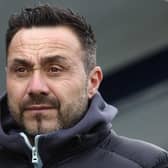 Former Brighton & Hove Albion boss Roberto De Zerbi is open to joining beleaguered Tottenham Hotspur as their new permanent head coach, according to Sky in Italy. Picture by Alex MARTIN / AFP via Getty Images