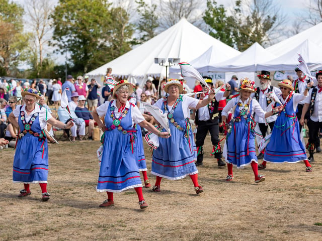 Fishbourne Mill Morris performing at The Emsworth Show. Picture: Mike Cooter (290822)