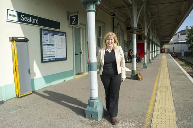 Conservative MP for Lewes responds to government decision to scrap closure of ticket offices. Photo: Maria Caulfield