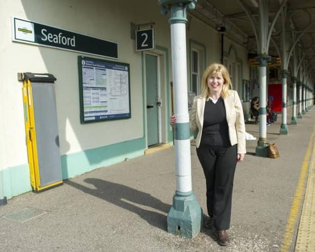 Conservative MP for Lewes responds to government decision to scrap closure of ticket offices. Photo: Maria Caulfield