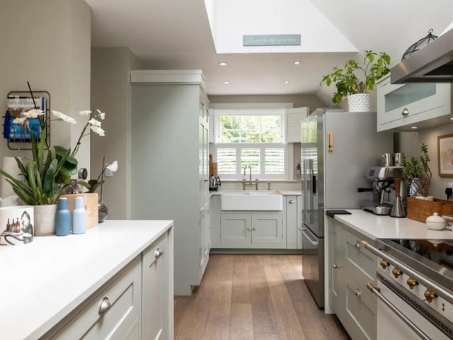The large open plan kitchen/dining/sitting room