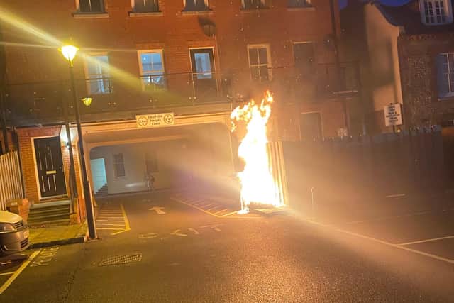 At 7.04am, firefighters were called to a third fire in Surrey Street. Photo: Ian Foden