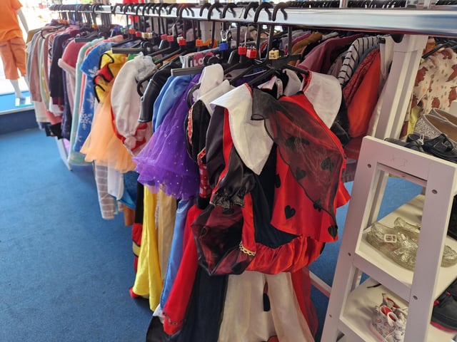 Inside Guild Care's new shop dedicated to children's toys, clothes and equipment, as influencer Jen Graham, known as Charity Shop Girl cuts the ribbon to officially open the Portland Road store