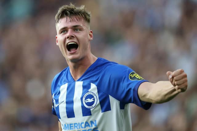 Brighton & Hove Albion hotshot Evan Ferguson has been named in Garth Crooks' Premier League Team of the Week. Picture by Steve Bardens/Getty Images