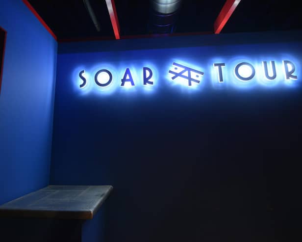 Soar Tour inside Owens in Hastings just before it opened in October 2022