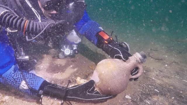A shipwreck lying off the Eastbourne coast has been identified as a Dutch warship which sank in 1672.
