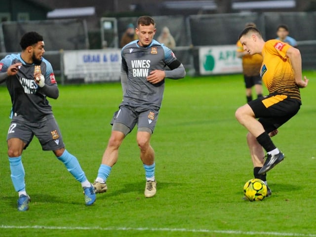 Littlehampton Town and Three Bridges played out a seven-goal thriller at The Sportsfield on Saturday with the home side coming out on top 4-3. Photographer Stephen Goodger was there to catch the action