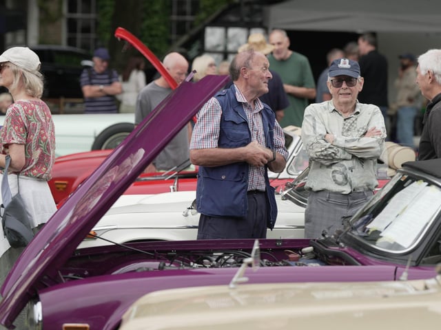 The classic car show on Saturday