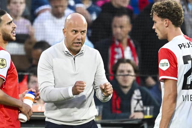 Liverpool boss Arne Slot and Brighton's summer signing Mats Wieffer enjoyed success during their time together at Feyenoord