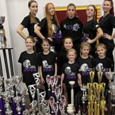 Dancers who attended the Romney Sands Championship and their trophies