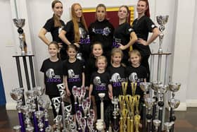 Dancers who attended the Romney Sands Championship and their trophies