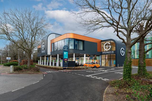 London Gatwick has become the first international airport to open an Electric Forecourt®, a dedicated electric vehicle (EV) charging station, with the new GRIDSERVE facility. Picture: submitted
