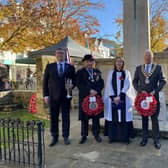 On Armistice Day (Saturday, November 11) there was a short service for those who wished to remember the war fallen on the ‘eleventh hour of the eleventh day of the eleventh month’ in Horsham’s Carfax. Picture: Horsham District Council