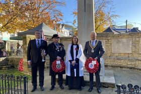 On Armistice Day (Saturday, November 11) there was a short service for those who wished to remember the war fallen on the ‘eleventh hour of the eleventh day of the eleventh month’ in Horsham’s Carfax. Picture: Horsham District Council