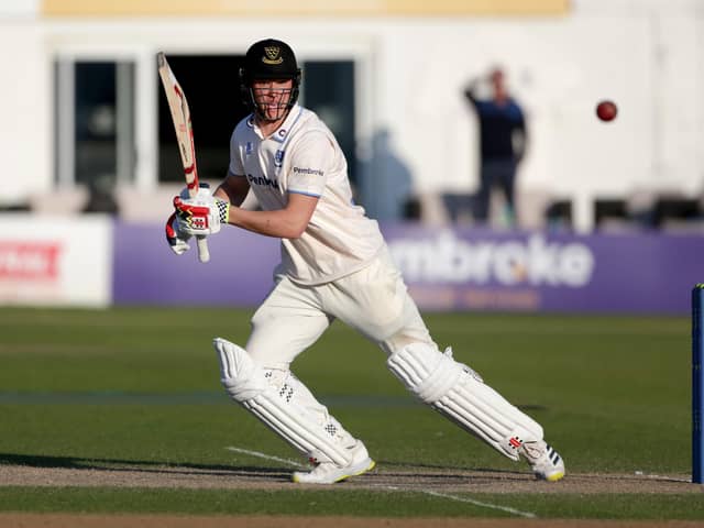 Tom Clark is staying with Sussex until at least the end of the 2026 season | Picture: Sussex Cricket/SNAP