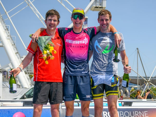 Podium pictures from the Eastbourne Triathlon Festival 2023