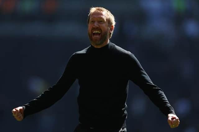 Brighton and Hove Albion head coach Graham Potter helped steer his team to a ninth in the Premier League last season