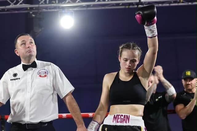 Megan Payne is declared the winner | Picture: Costakis Evangelou