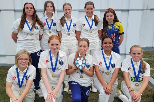 Hailsham CC's under-15 girls - county champions