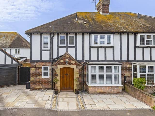 An open day is being held on Saturday, April 13, at this mock-Tudor Worthing property that has just come on the market with Robert Luff & Co priced at £575,000.