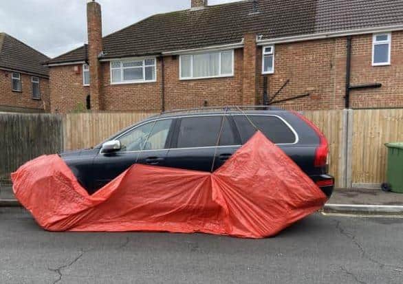Last year residents in Spencer's Road, Horsham, had to resort to covering their cars in tarpaulins in a bed to deter foxes from getting underneath and chewing brake cables