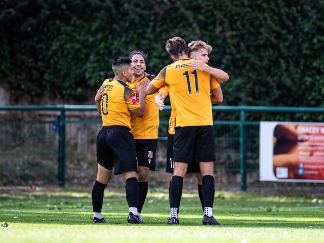 Action from the pre-season friendly between Three Bridges and Crawley Town. Crawley Town won 2-1 thanks to two goals from Danilo Orsi. Picture: Eva Gilbert
