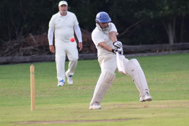 Vivek Singh batting for Nutley CC