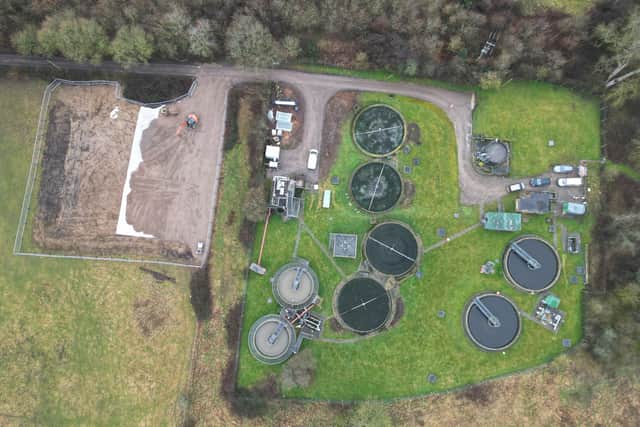 The sewer treatment plant at Rudgwick near Horsham