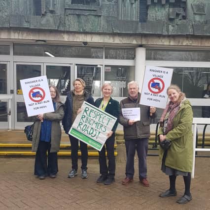 A petition with more than 400 signatures was presented to East Sussex County Council (ESCC) – calling for the introduction of a ‘lorry route network’ to encourage HGVs onto A-roads and away from villages, narrow streets and residential areas.