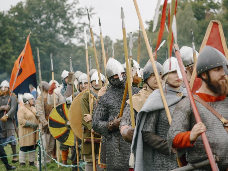 Battle of Hastings reenactment at Battle Abbey 2025. Pic supplied by Tom Arber/English Heritage.