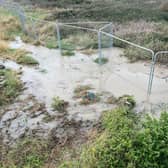 The leak in the Bulverhythe area of St Leonards on October 18, 2023. Picture: Contributed