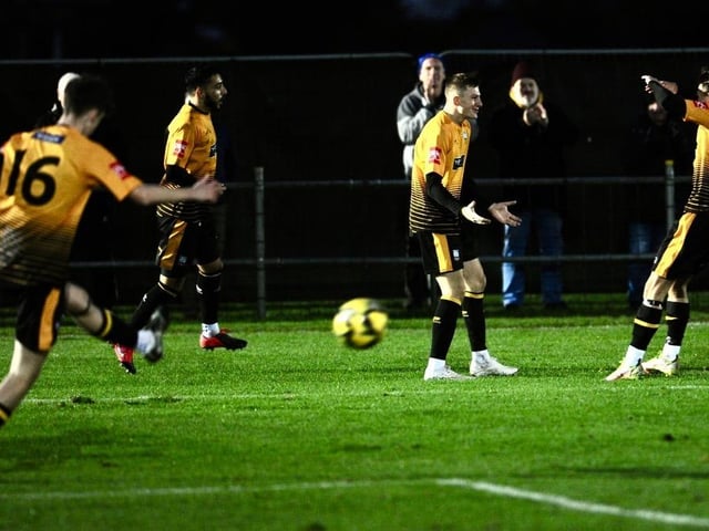 Two goals from Glenn Wilson gave East Grinstead Town a 2-1 win over Littlehampton Town on Saturday. Photographer Stephen Goodger was on hand to capture the action.