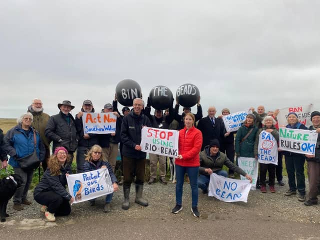 The Hastings and Rye MP Helena Dollimore launched a campaign to ban the use of bio beads