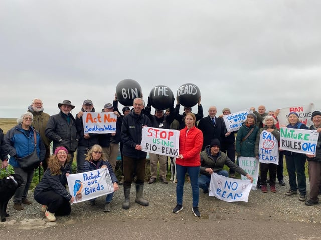 The Hastings and Rye MP Helena Dollimore launched a campaign to ban the use of bio beads