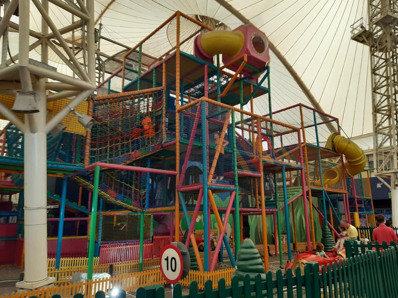 There's a huge indoor soft play (for children under 150cm only). Picture: Katherine Hollisey-McLean