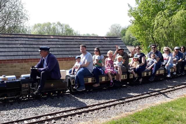 Ride on the Easter 'Eggspress' at EMSR Adventure Park. On March 31, you can meet the Easter bunny, and all children will receive a sweet treat. To pre-book your tickets, visit: www.emsr.co.uk