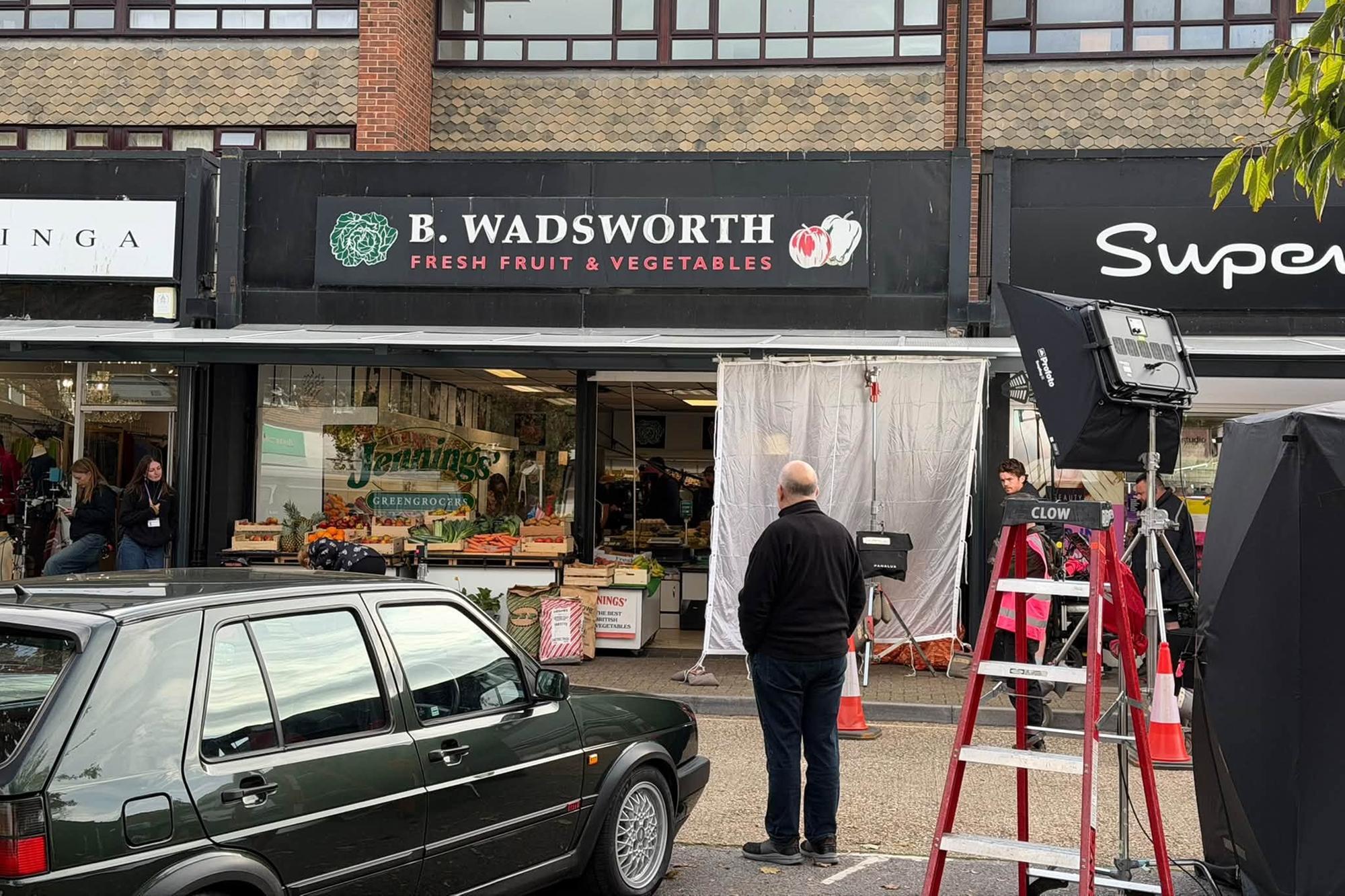 Filming underway in Rustington.