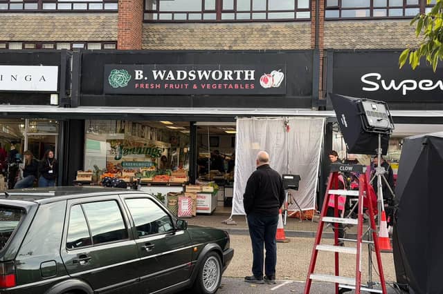 Filming underway in Rustington.